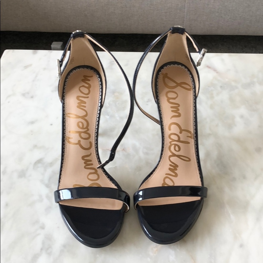 Sam Edelman Ariella Ankle Strap Heel in Navy